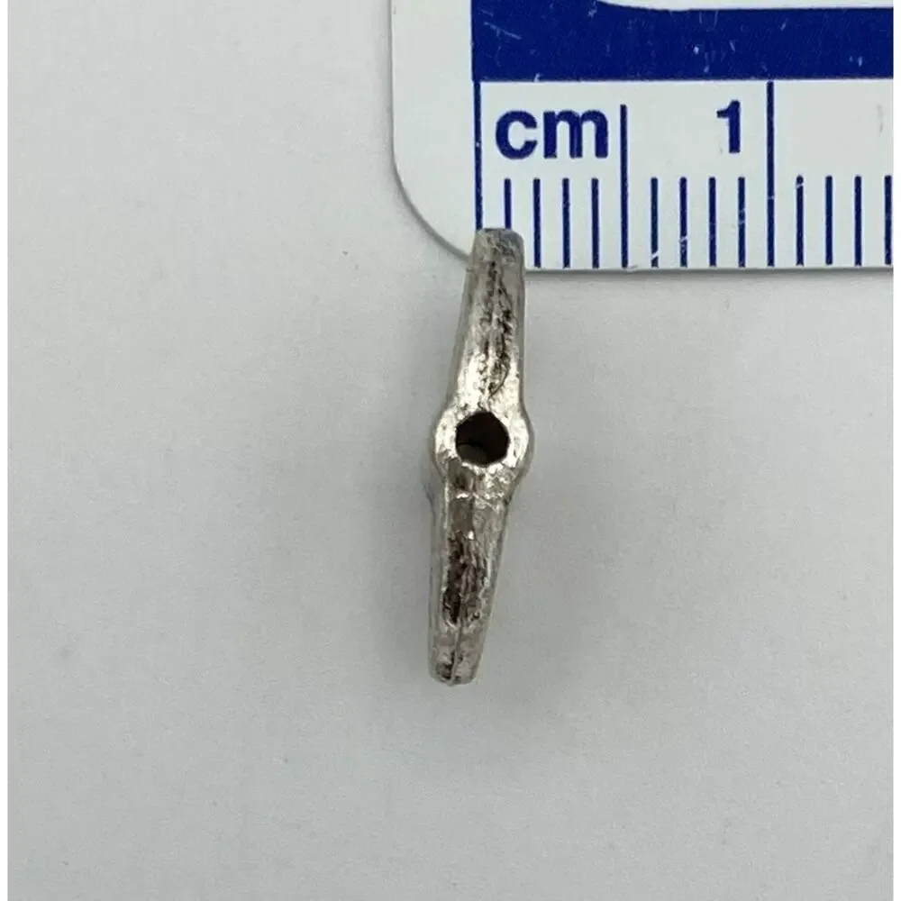 Silver Tone Beads for Jewelry Making Lot 2 lbs 5.4 oz Tube Oval Circle Flower
